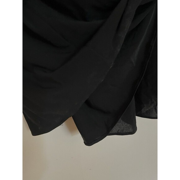 BCBG MAXAZRIA Black Maxi Dress Gown, Asymmetrical Straps Size XS‎ - Picture 4 of 16
